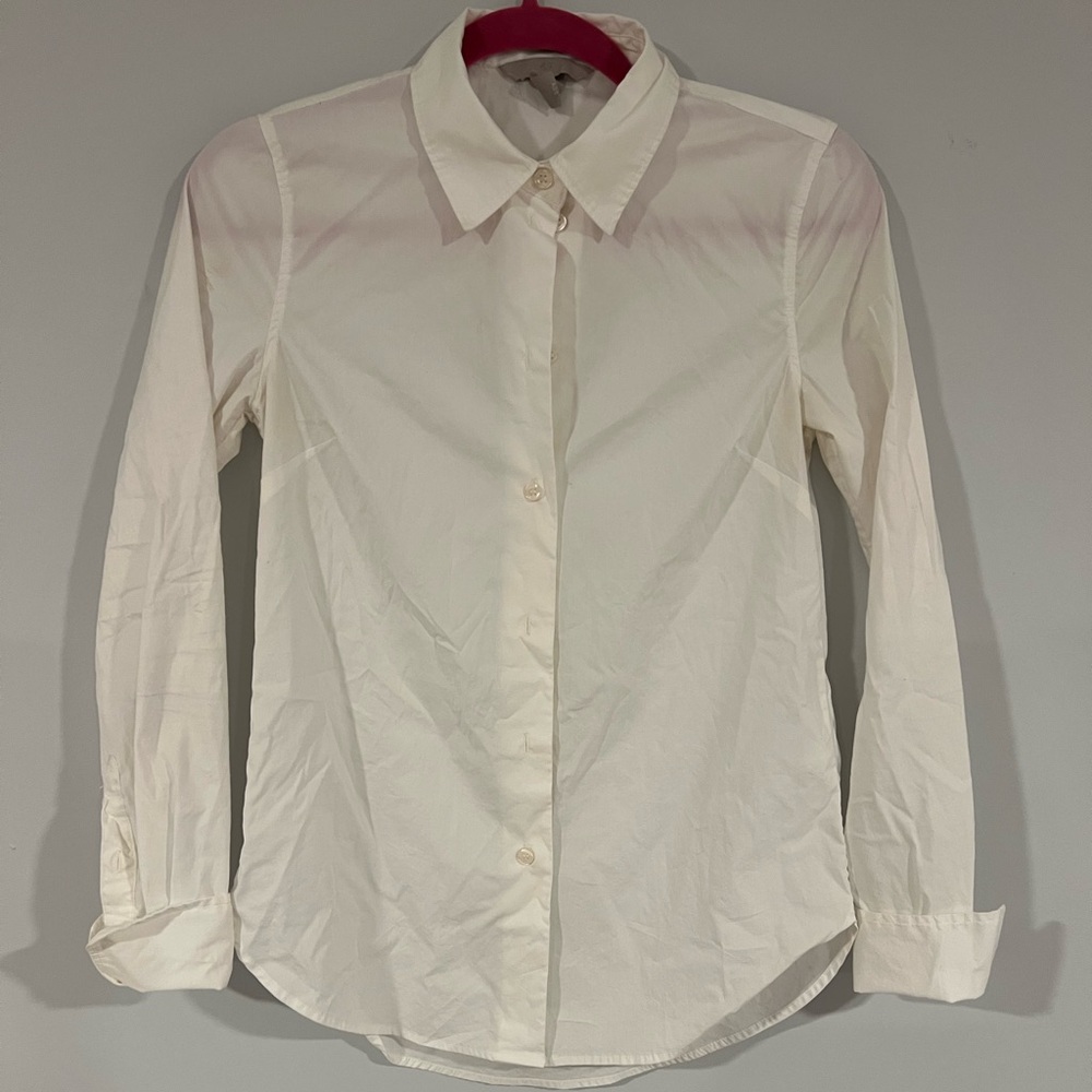 Classic White Fitted Women’s Button down Shirt